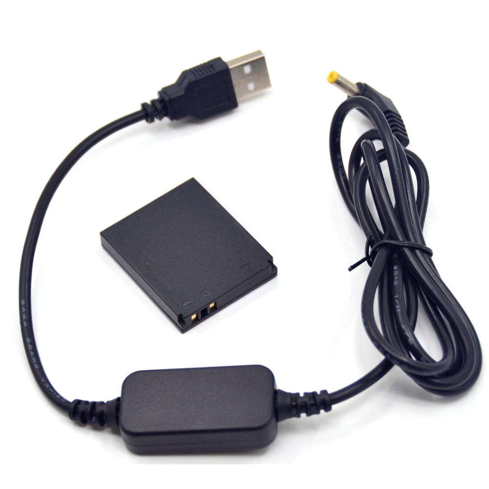 5V adaptador de Cable USB ACK-DC40 + DR-40 DC acoplador NB-6L batería simulada para Canon S90 S95 SX530 SX600 SX610 SX700 SX710
