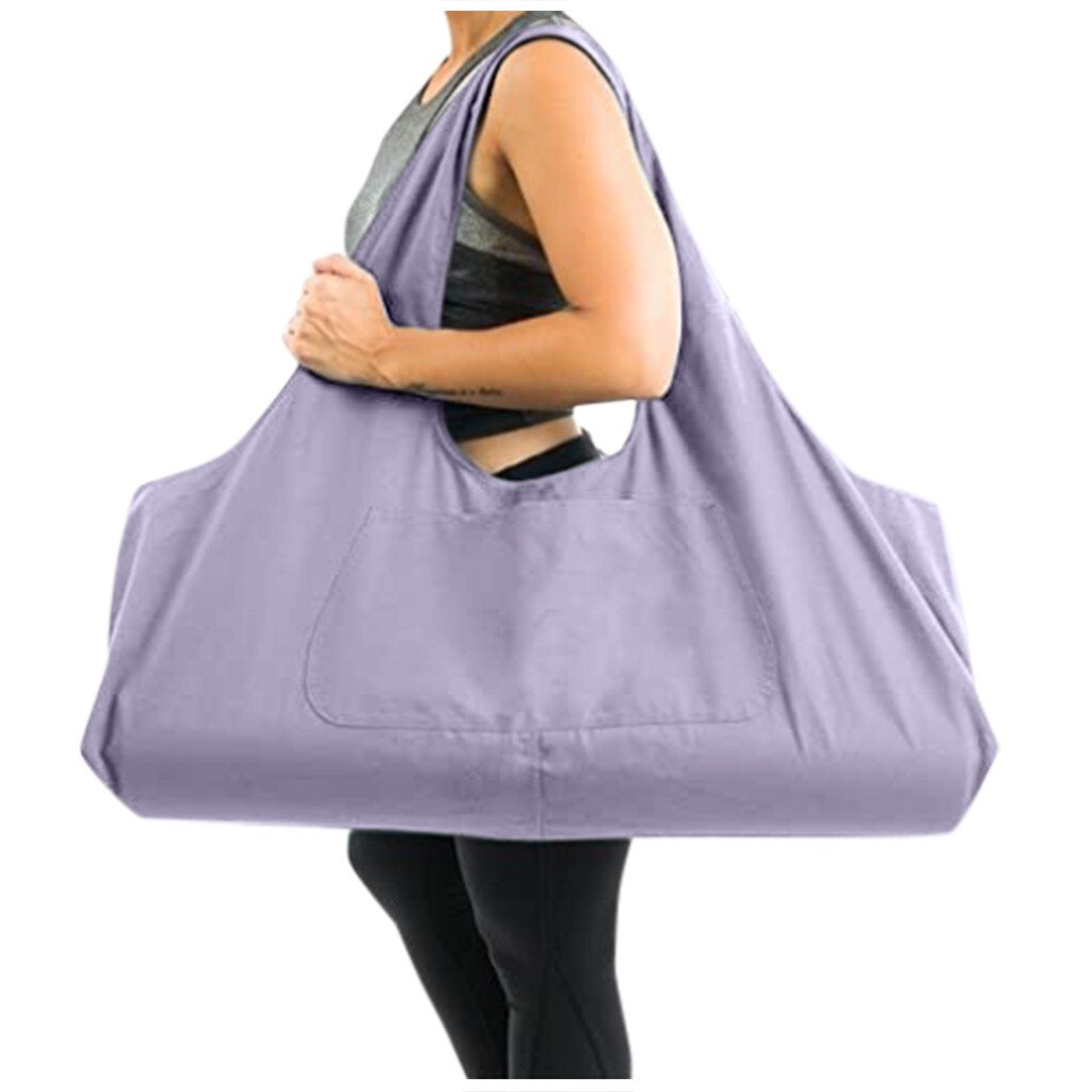 Reistas Canvas Ademend Oversized Yoga Tas Bagage Tas Out Fitness Fitness Reistas Verpakking Cubes: Purple 