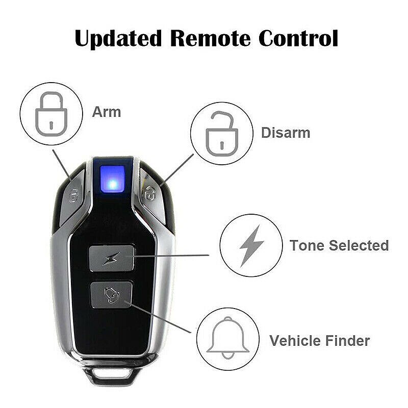 Estink LY-C1 Allarme Antifurto Per Moto E Bici, 150dB, Impermeabile, Wireless Con Telecomando, Per Scooter E Uso Domestico