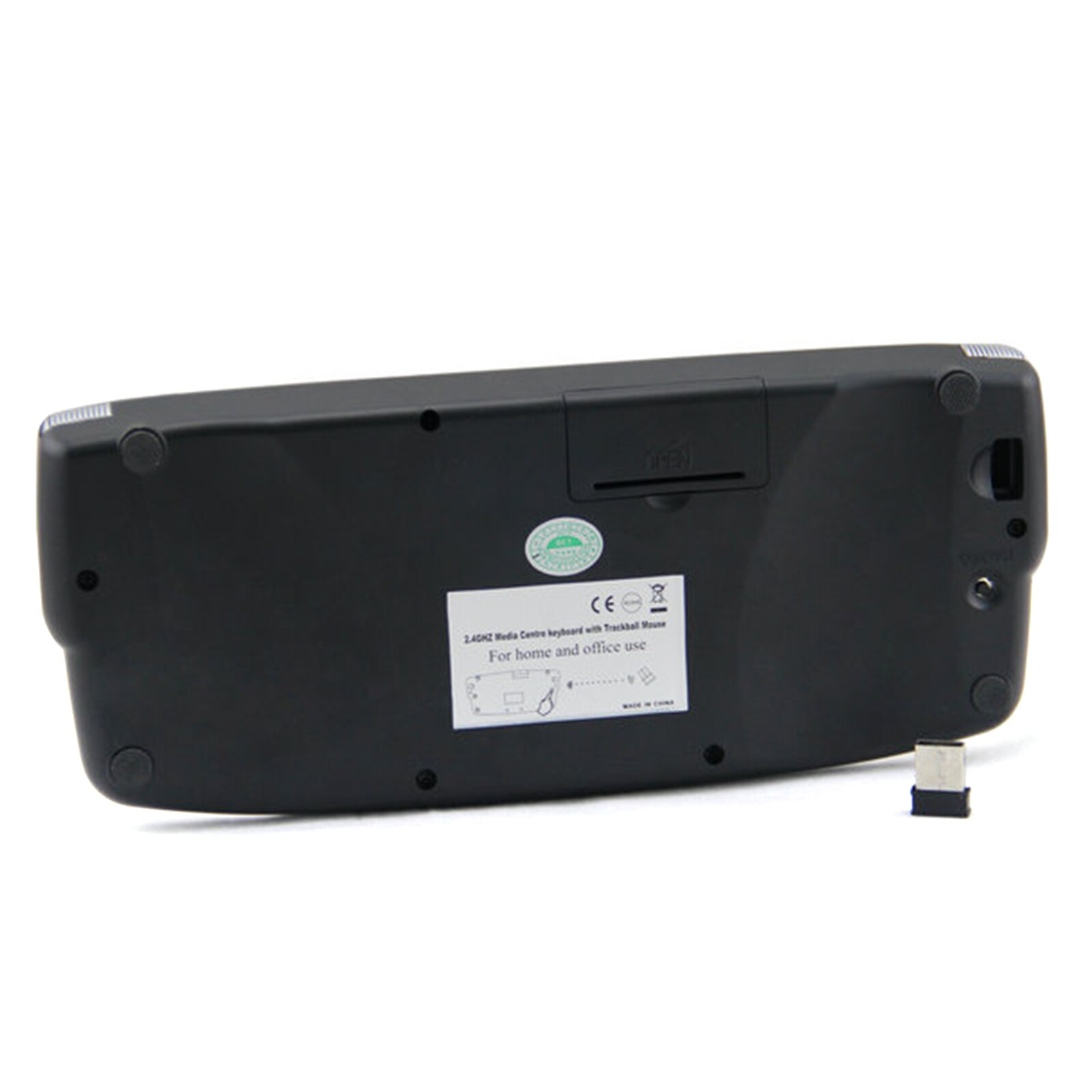 2.4Ghz Toetsenbord Met Trackball Optische Muis Draagbare Compact Wireless Keyboard 2.4Ghz Draadloze Technologie
