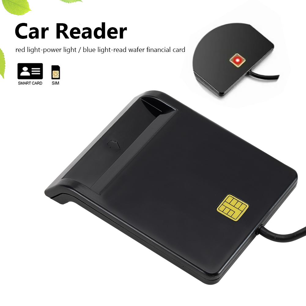 Lettore di Smart Card USB DNIE ATM CAC IC ID lettore di schede SIM per Windows Linux accessori per schede di memoria Smart Card Reade