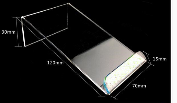 5pcs Mobile cell phone display stand rack Clear Acrylic phone case shoes/ Action doll holder jewelry bracket: Style 2