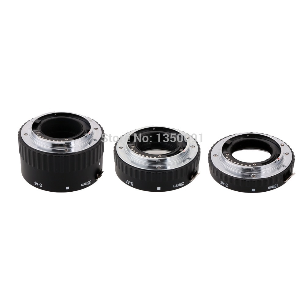 Meike S-AF-A Autofocus D'extension Macro Tube Bague d'adaptation pour Sony Alpha A57 A77 A200 A300 A330 A350 A500 A550 A850 A900