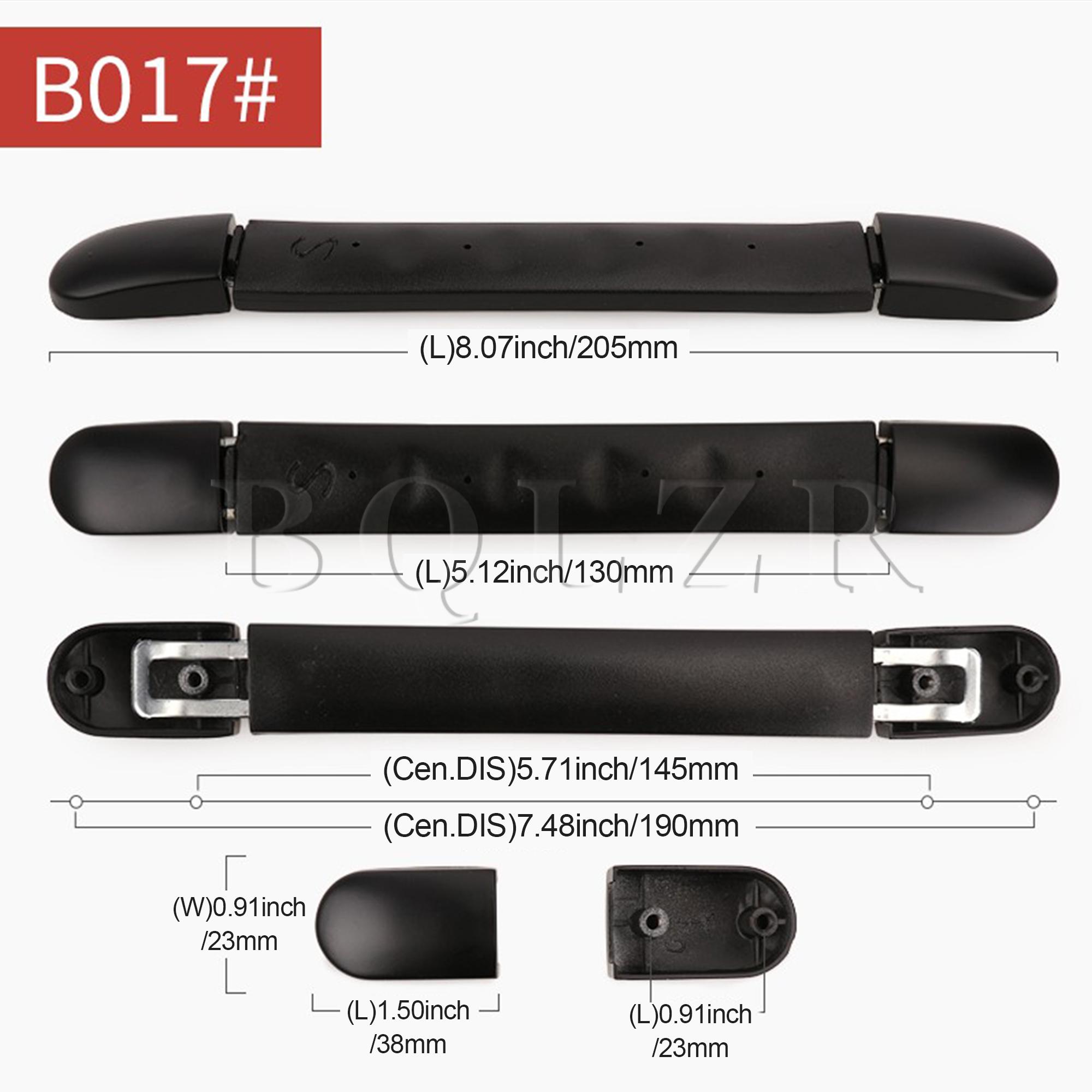 5.12 " sort etui håndtag fladt bære kuffert greb kuffert bagage håndtag bqlzr