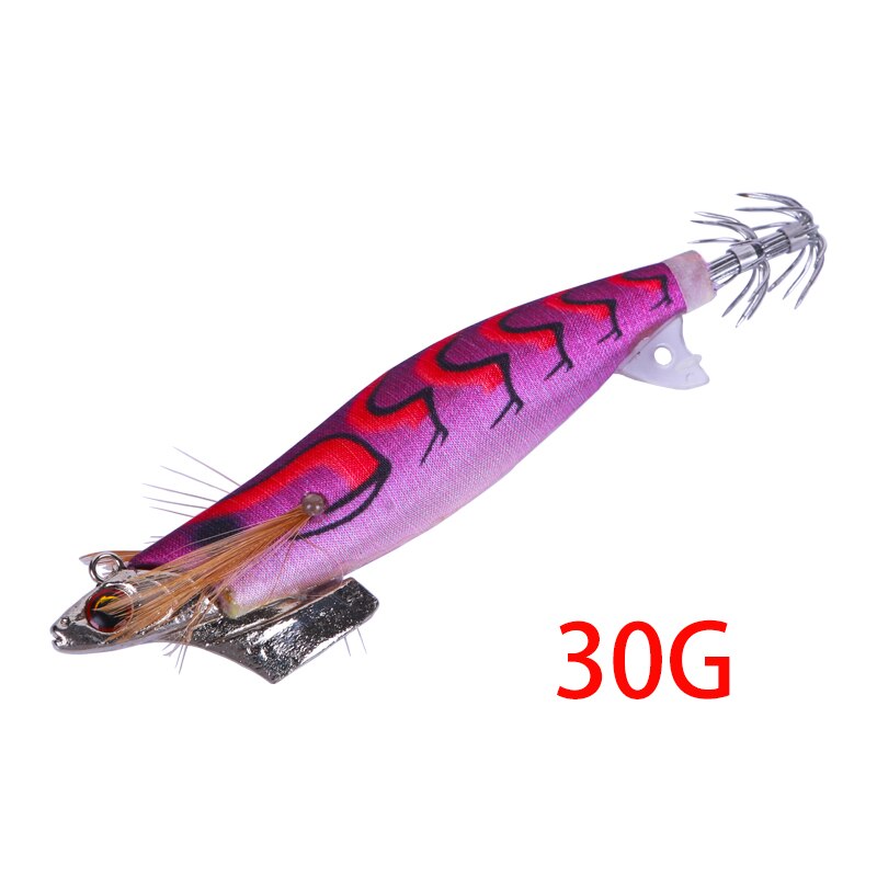 FSDZSO 11cm/30g luminous squid Jig head squid lure jig octopus lure sea jig game fishing lure squid hooks: 004