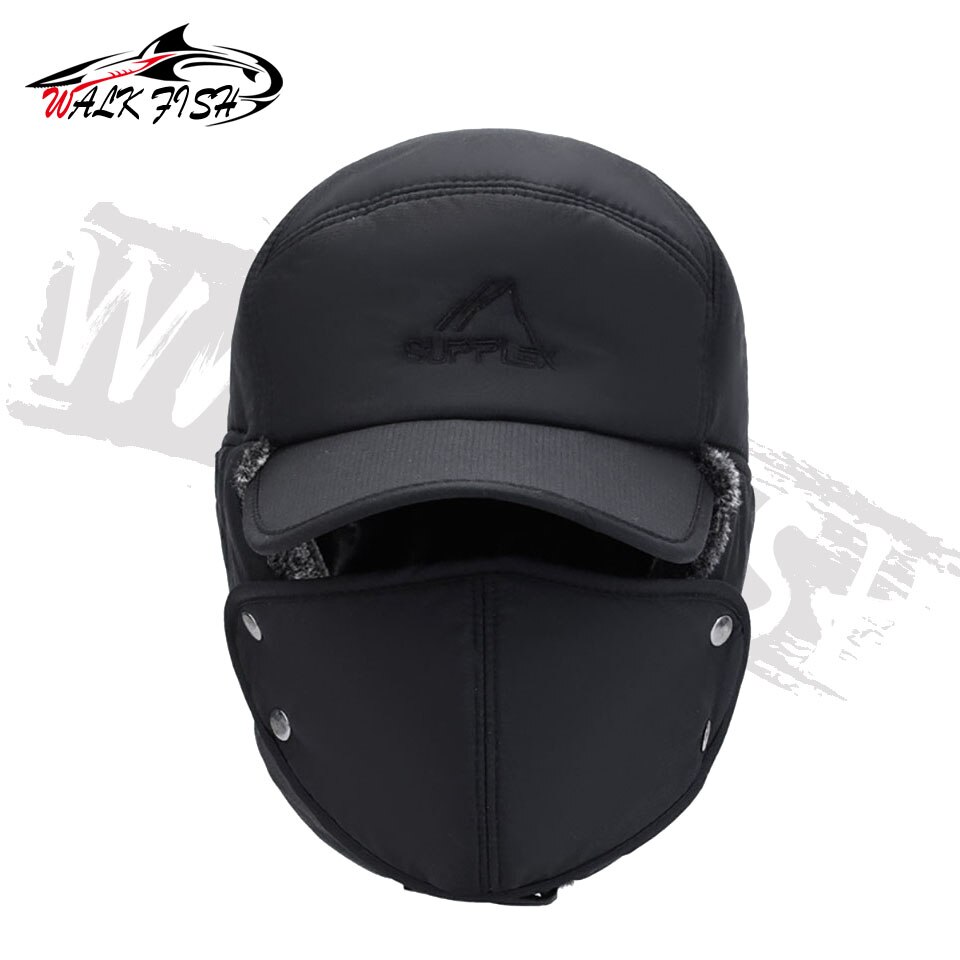 chodzić ryba czapka wędkarska zima ciepły mężczyźni Lei Feng czapka ochrona słuchu wiatroszczelna wodoodporna czapka narciarska aksamitna gruby odkryty kapelusz wędkarski