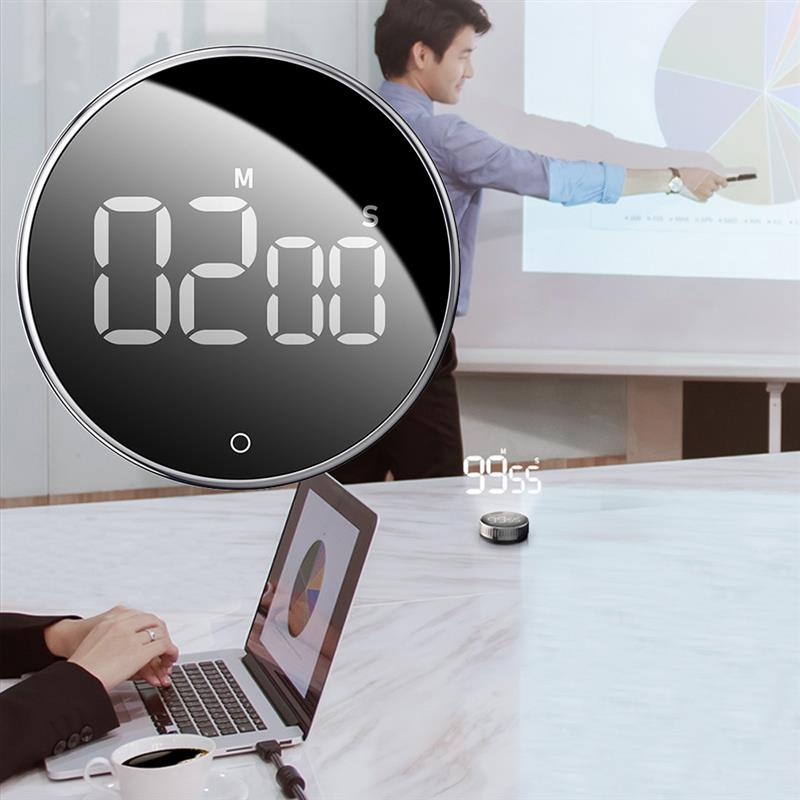 Magnetic Digital Timers Manual Countdown Kitchen Timer Countdown Alarm Clock Mechanical Cooking Timer Alarm Counter Clock