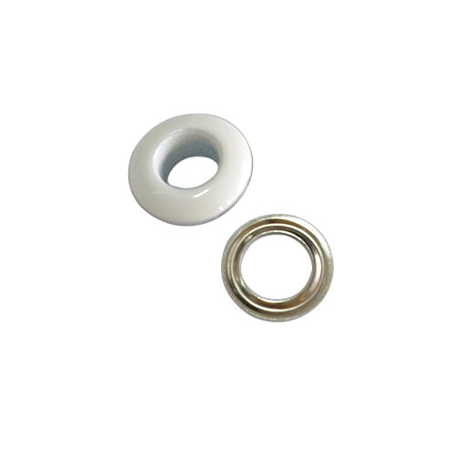 Œillets en laiton sans couture, 8mm x 16mm, 7 couleurs, , 100 lots, , eyelets-16MM: White