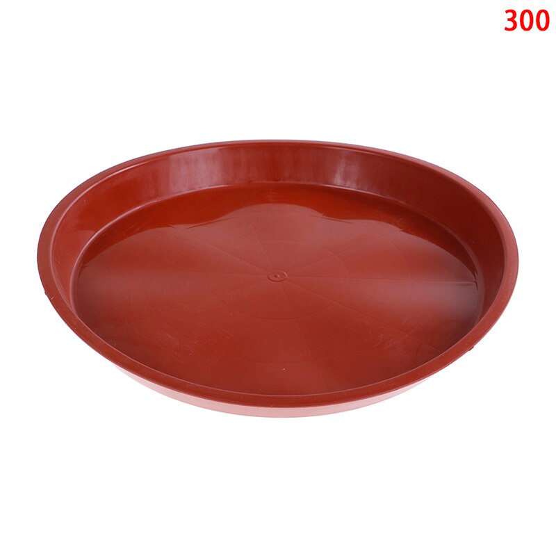 9 størrelser rund form plast ensfarget hage gryte tallerken plante gryte dryppbrett planter pall blomsterpotte skål hage gryte sak 1 stk: 31cm