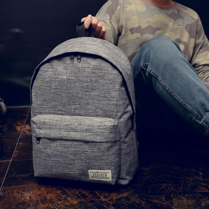 Goedkope Mochila Zwarte Rugzak Canvas Vrouwen Rugzak Schooltassen Voor Tieners Paar Rugzakken Casual 4 kleur Duurzaam