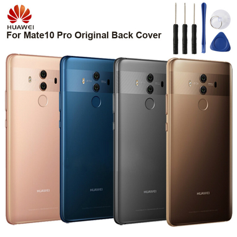 Huawei Original boîtier de couvercle de batterie arrière pour Huawei Mate 10 Pro Mate10 Pro batterie arrière étui en verre arrière