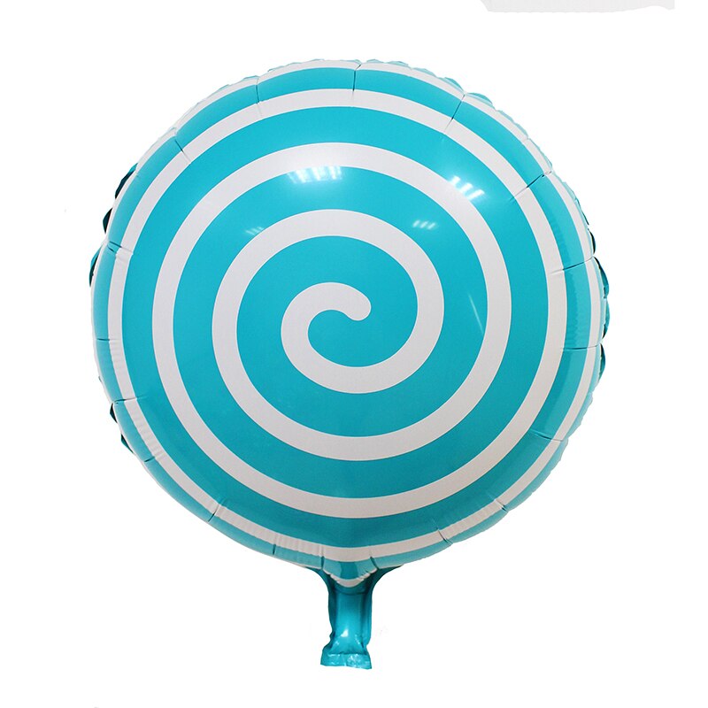 Ballon rond en aluminium, 18 pouces, gonflable, à l'hélium, pour anniversaire, pour décoration de fête d'anniversaire, jouets de: Sky blue