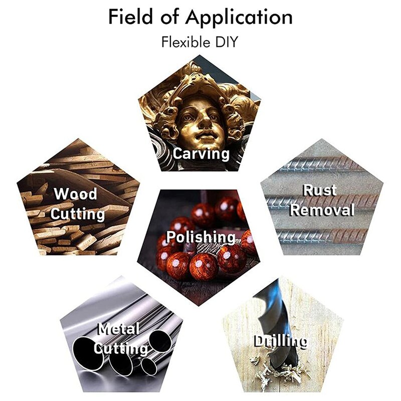 30W Corded Rotary Power Tool Kit Mini 3 Speeds Adjust Grinding Machine Lightweight Nail Drill USB Engraving Pen