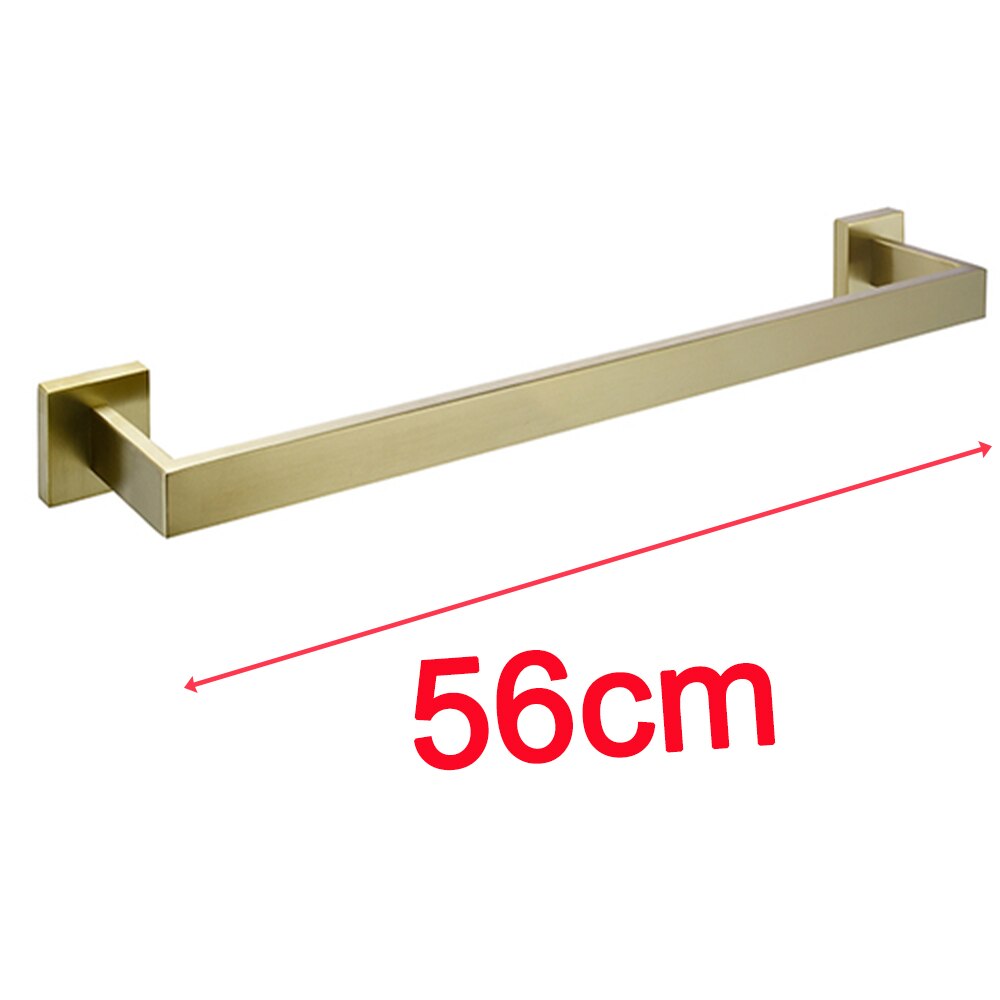 Badkamer Accessoires Set Bagnolux Rvs 304 Single Handdoek Bar Robehaak Toiletrolhouder Handdoek Ring Gepolijste Afwerking: BG-Towel Bar 56CM