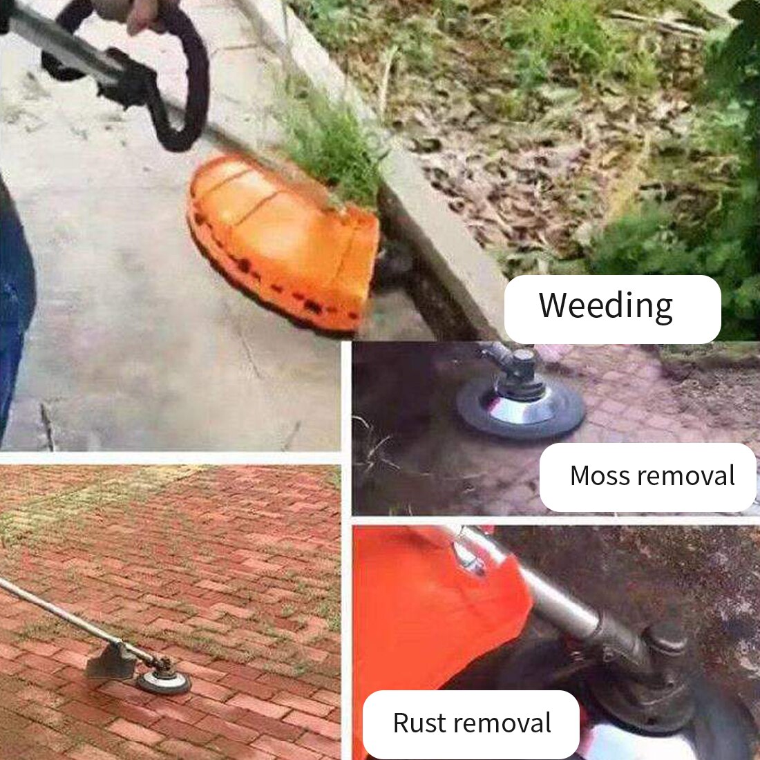 6/8 Tray Wire Weeder Inch Lawn Mower Wire Wheel Brush Alloy WeedingLawn Mower Parts Agricultural Machinery Accessories Weeding