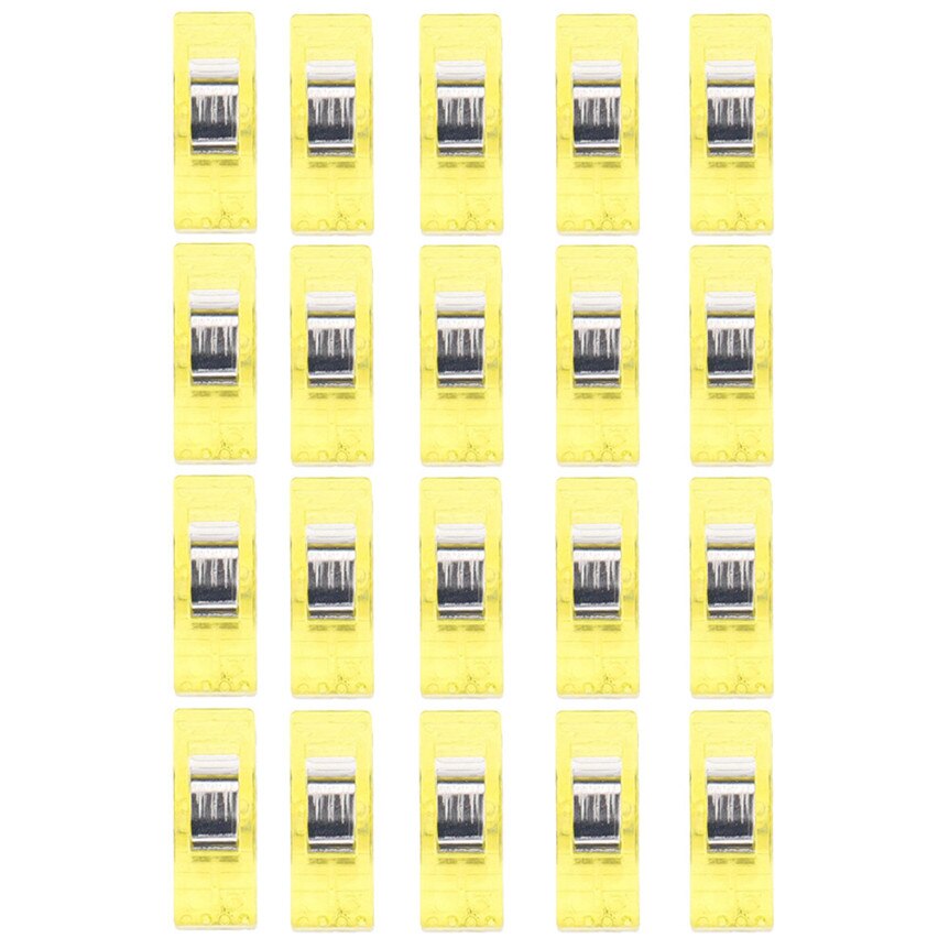 Lot de pinces en plastique colorées, 20 pièces, pour travaux de couture, édredon, reliure, articles ménagers, directe: YE