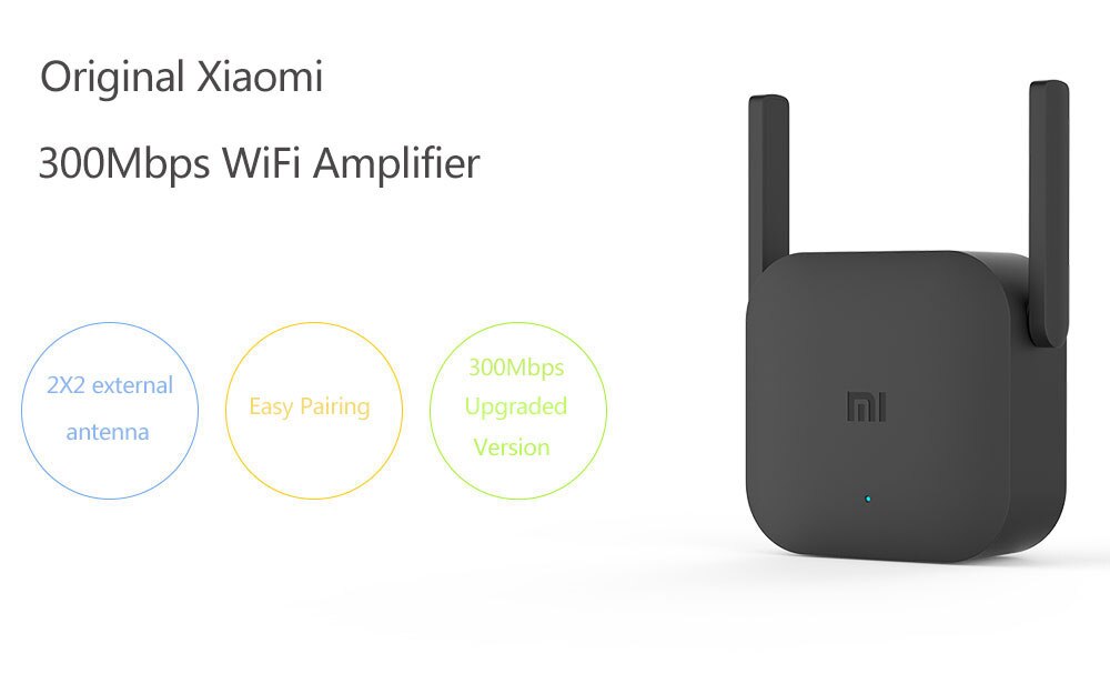 Xiaomi Wifi Repeater Pro 300M Mi Versterker Netwerk Expander Router Power Extender Roteador 2 Antenne Voor Router Wi-fi