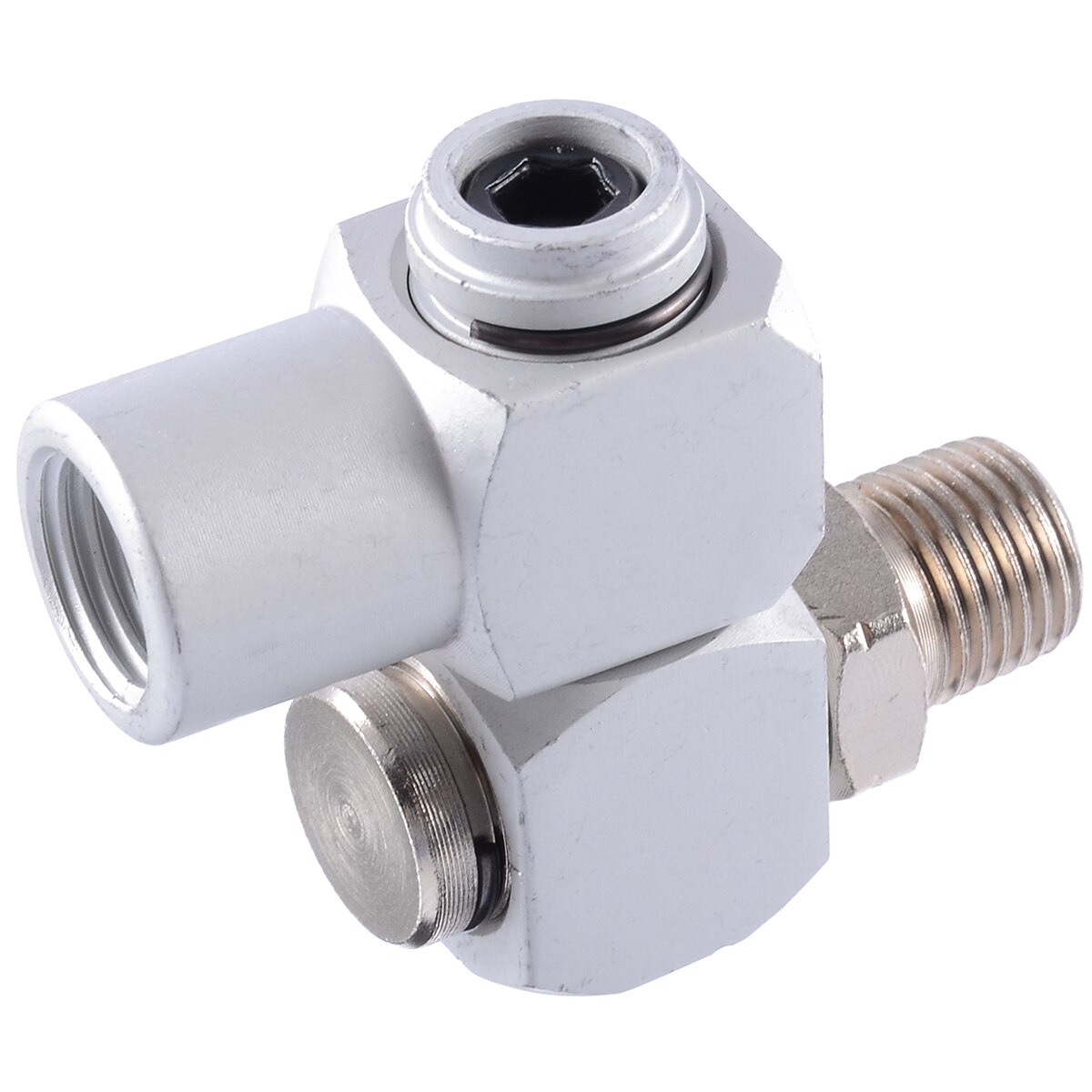 Pneumatic Conversion Universal Joint 360 Swivel Air Hose Connectors Fittings 1/4 Inch Air Hose Adapter Hardware Parts