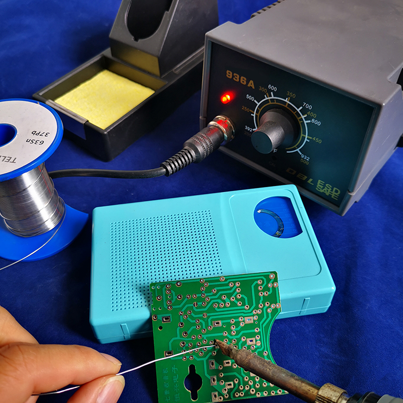 DIY-Elektronik-Bausatz, bin-Radio-Montagesatz, 7 Röhren, Unterricht, Ausbildung, Platine, Schweißen, Praxis, Lözehn, Montage ZX2050B