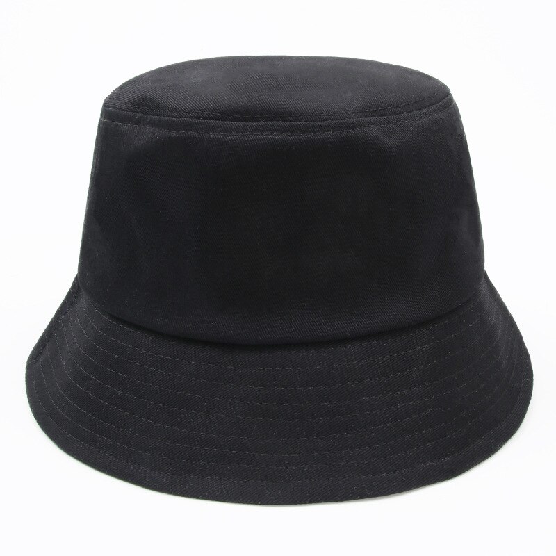 COKK Eimer Hut Frauen Männer Unisex Baumwolle Fischer Kappe Große Große Größe Einfarbig Panama Bob Hut Frühling Sommer Casual kinder Gorro: S / WHITE