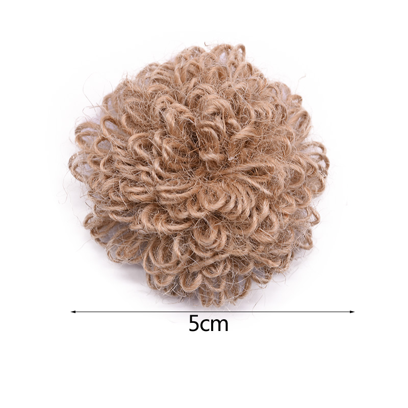 Têtes de roses artificielles en Jute, 5 pièces, fausses fleurs, Burlap, pour un mariage, un anniversaire, un mariage, un accessoire artisanal bricolage-même: A02-5cm-5pcs