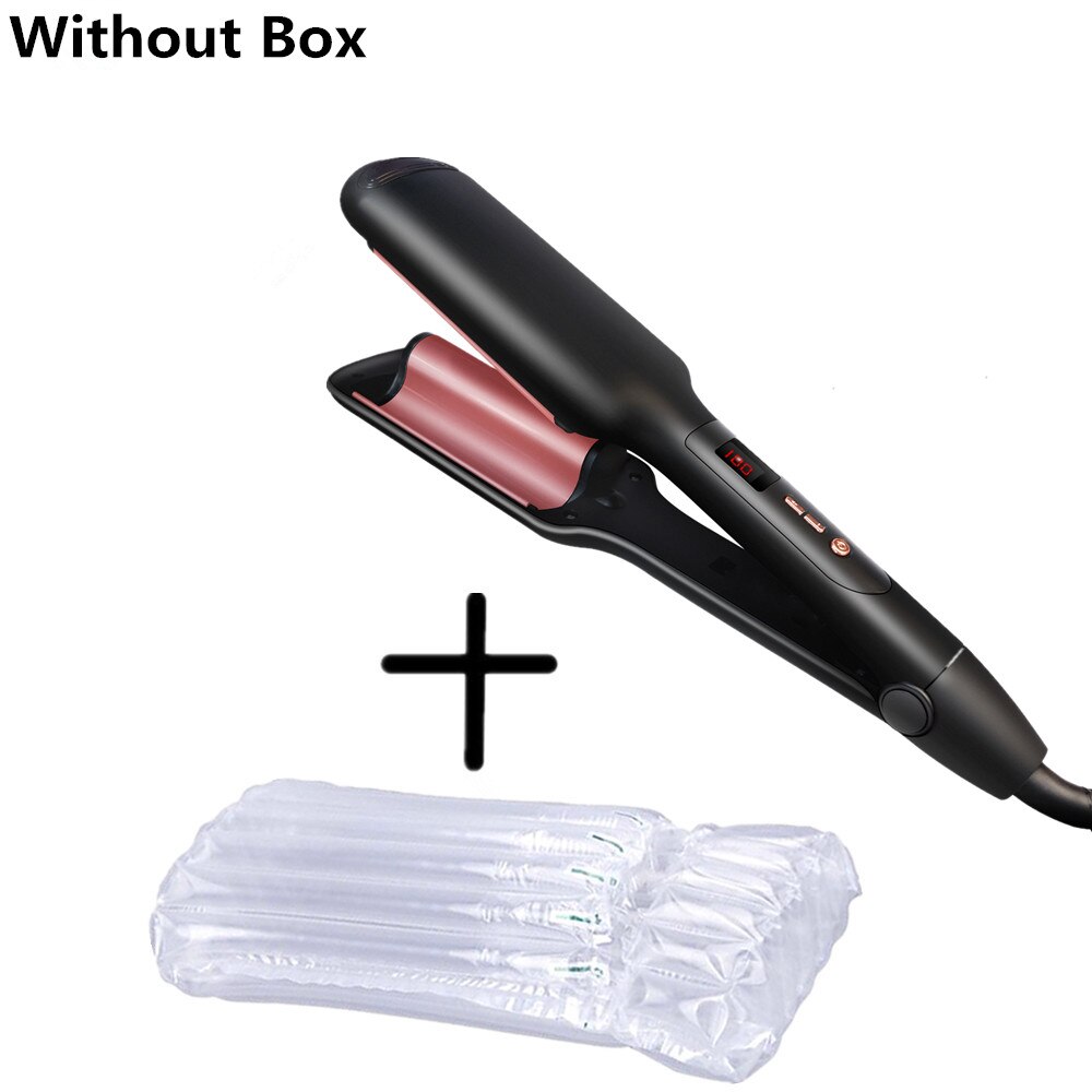 Plancha rizadora de pelo , rizador de pelo de onda profunda, pinzas eléctricas de hierro, corrugación: Without Box / US