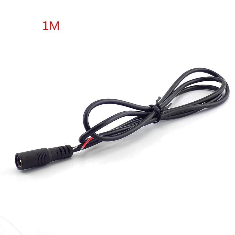 0.25 M/0.4 M/1 M 12 V DC Female Power Cable Extension 22AWG CCTV Camera Adapter 5.5 * 2.1mm Connector Kabel voor Camera Voeding