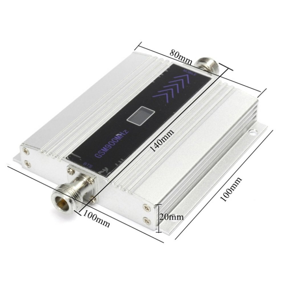 GSM 900MHz Cell Phone Signal Amplifier Booster with Dual Aerials Portable LCD Display High Grain Signal Repeater Kit