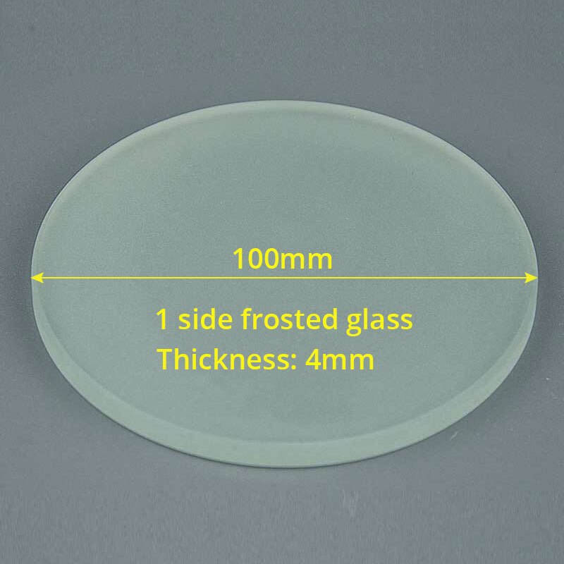 100mm Microscope Glass Stage Plate - Frosted & Clear Sides For Stereo Microscopes