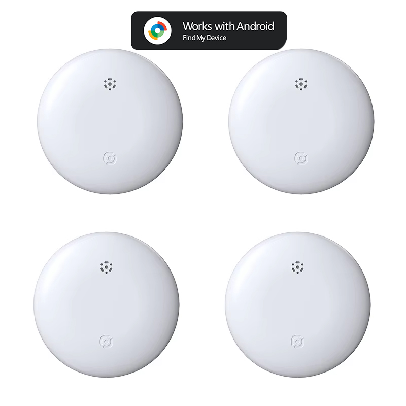 Mini-Tracker Bluetooth Google Find My Device Tragbarer Ortungsgerät Schlüsselverlustprävention IP67 Wasserdichte Geräte nur für Android: Brown