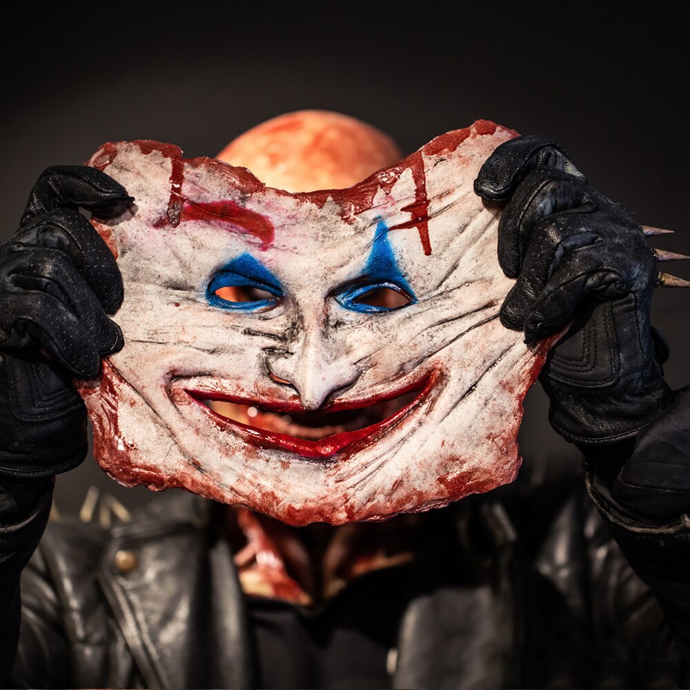 Halloween Double-layer Ripped Mask Bloody Horror Skull Latex Mask Scary cosplay Party Masks mascaras halloween маска
