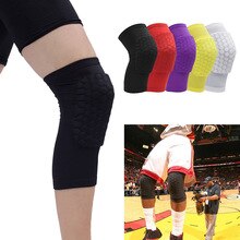 Honeycomb Pad Crashproof Antislip Basketball Leg Knee Guard Pad Long Sleeve Protector Gear Sports Injury Protect Support