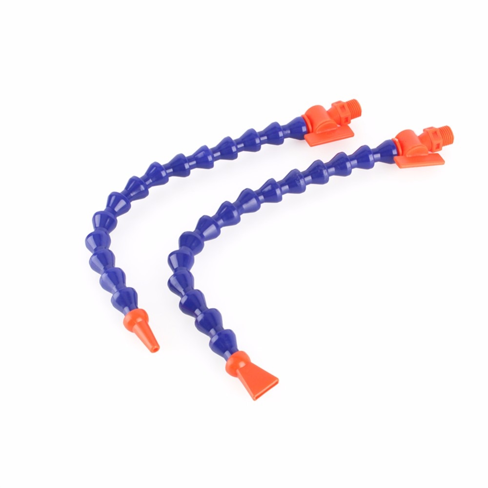 1/4'' 3/8" 1/2" Light Machine Bamboo Oil Coolant Pipes Blue Round Nozzle Water Cooling Flexible Oil Coolant Hoses Plastic