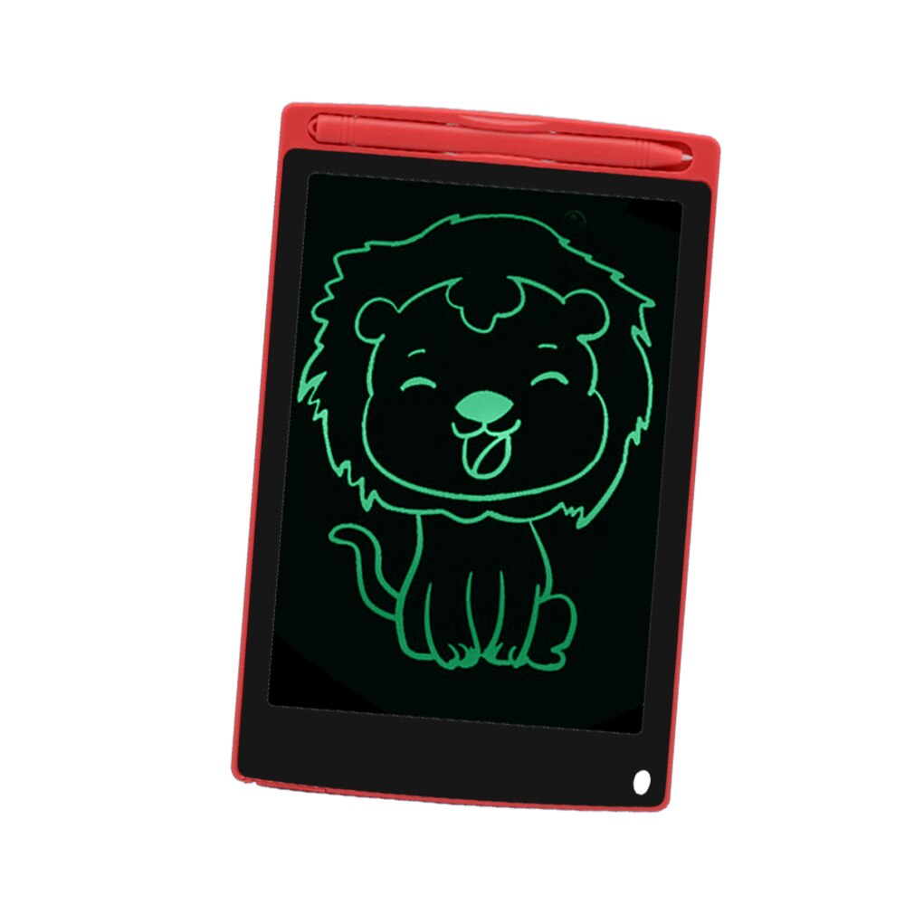 TISHRIC Lcd Writing Tablet Graphics Tablet Drawing Pad Lcd Blackboard Child Drawing Tablet Digital Drawing Board Tablet To Draw: 8.5 in-Red