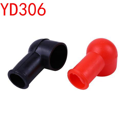 2x bilbatteri negativa pluspoler lock lock bagageutrymme isoleringsskydd bilbyte batterier tillbehör: Violett
