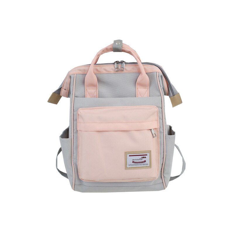 Backpacks For School Teenagers Girls Cute Ring Bag Travel Laptop Backpack Women Notebook Back Pack Patchwork Bagpack: Pink