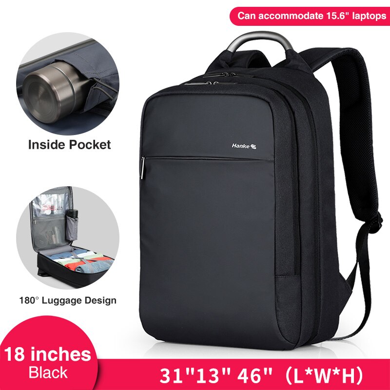 Anti theft Expandable Laptop Men Backpack Male Schoolbag Locked Female Travel Business Backpacks Women RFID Blocking College Bag: 2