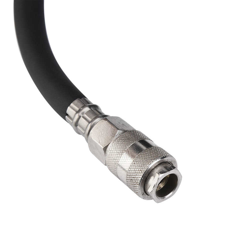 15m Flexible Rubber Air Hose Kit 1/4in Quick Release Connector Air Compressor Hose Accessories Set With 5Pcs Pneumatic Fittings