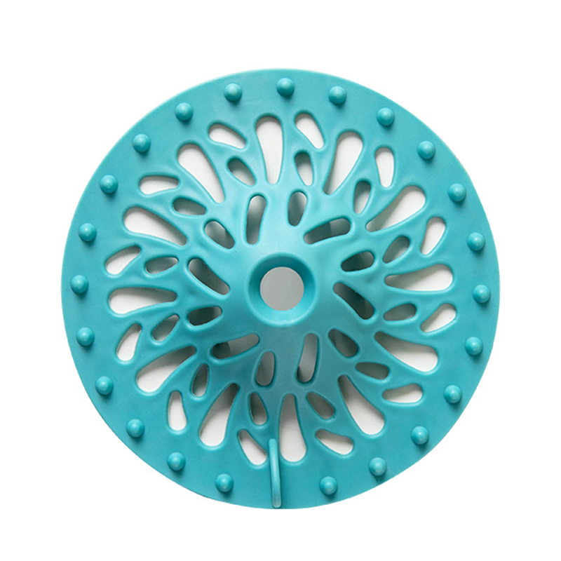 1PC Sink Anti-blocking Floor Drain Cover Shower Drain Strainers Bathtub Stopper Silicone Sink Cover Hair Catchers Bathroom: 03