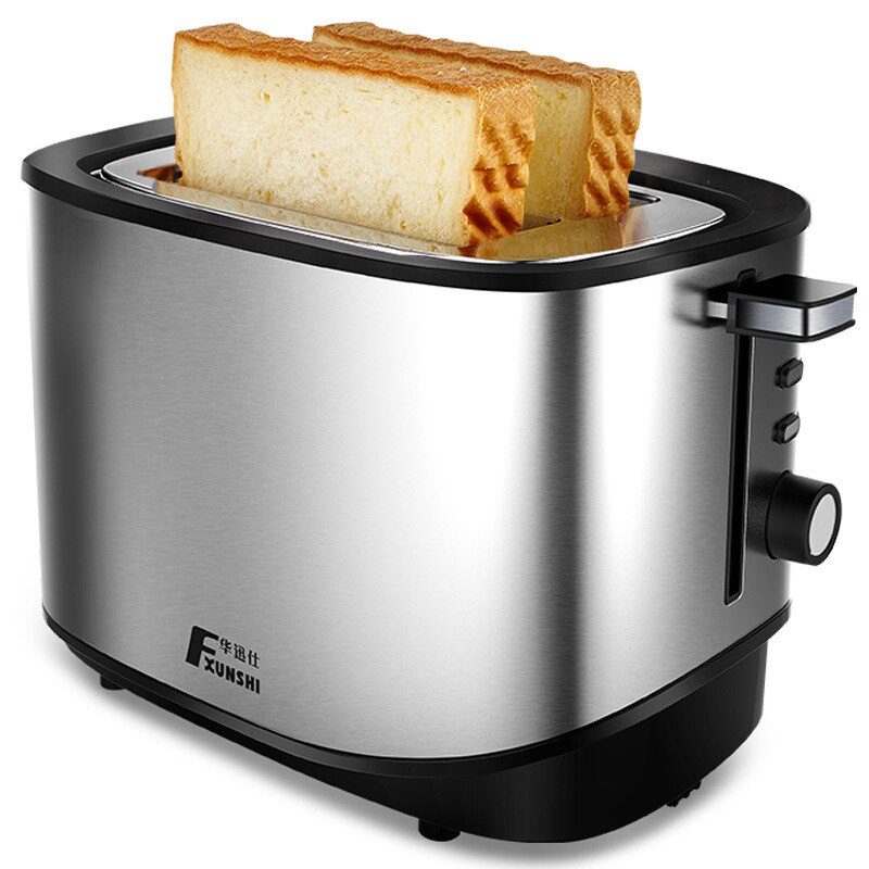 Automatic Electric Toaster Bread Croissants Baking Machine Stainless Steel Breakfast Sandwich Maker Toast 2 Slices220v