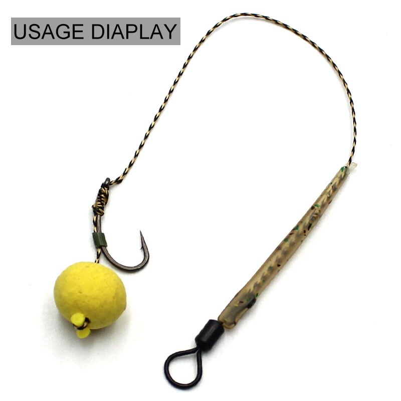 10 girelle con anellino pesca carpfishing stiff rig terminale