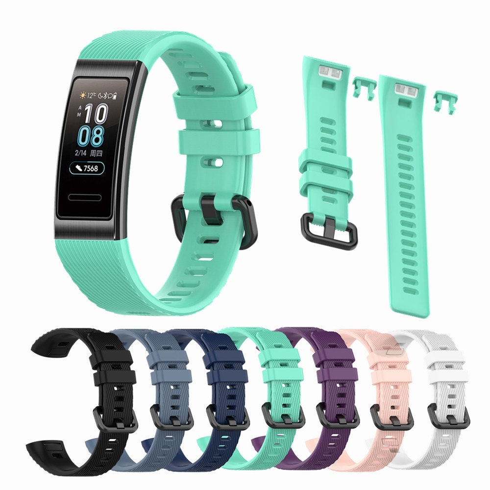 Pulseira inteligente pulseira de pulso para huawei banda 4 pro correias silicone banda de relógio para huawei honor band 3 pro substituição pulseira