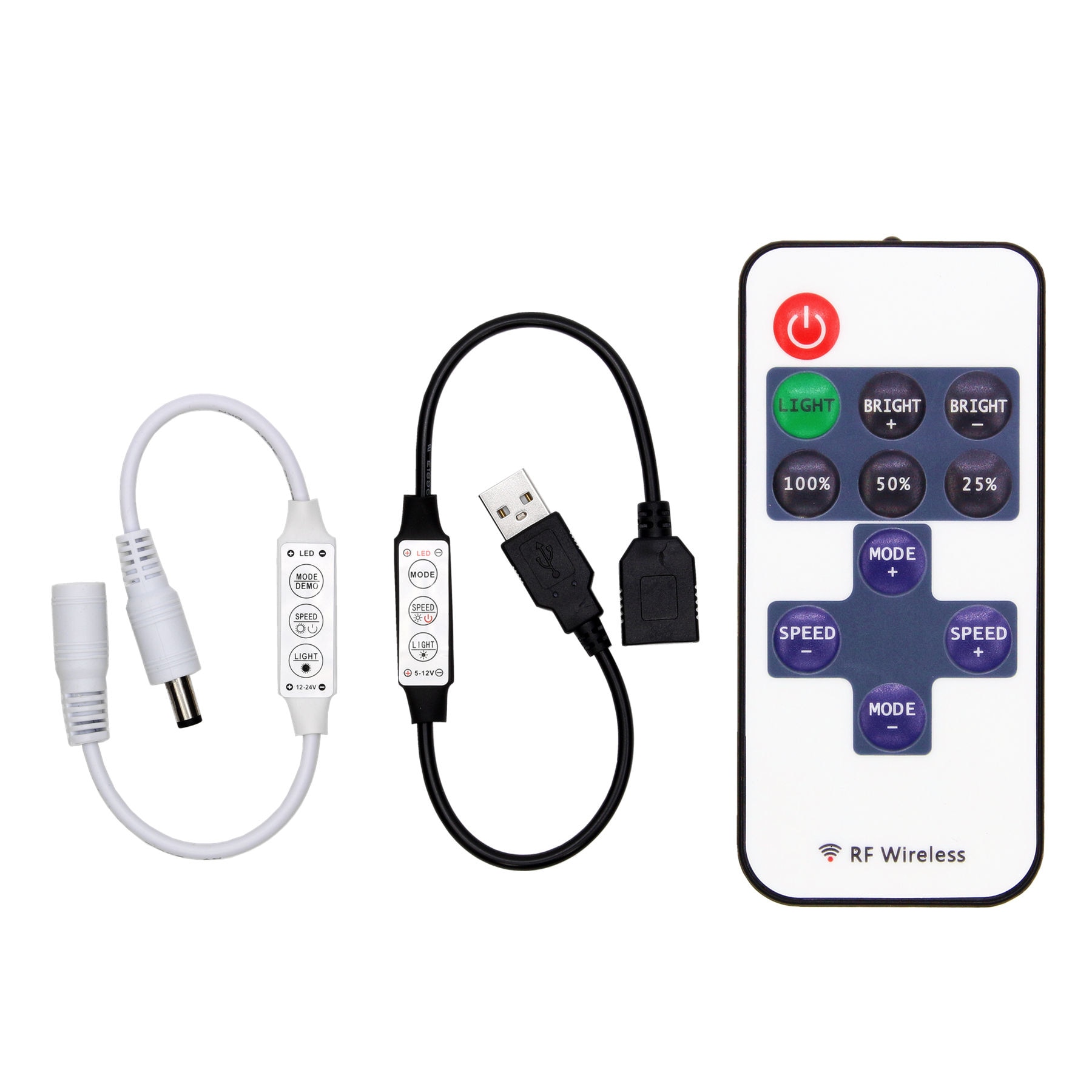 Wireless Led Remote Controller Led Dimmer Controller For Single Color Light Strip