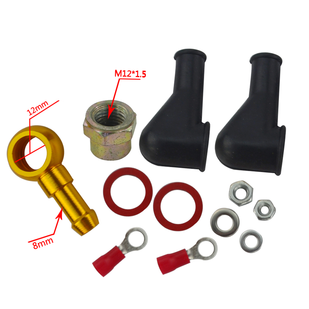 044 FUEL PUMP BANJO FITTING KIT HOSE ADAPTOR UNION 8MM OUTLET TAIL WLR-FK046