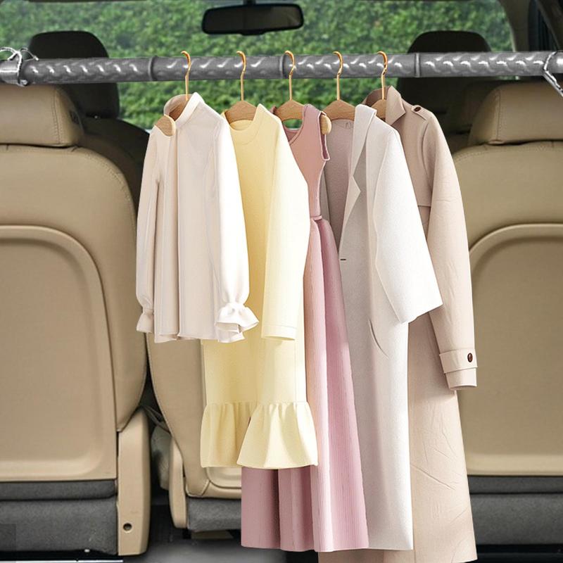 Barra appendiabiti per auto Barra appendiabiti retrattile per viaggiatori su strada Organizzatore di abbigliamento Asta portaoggetti per auto SUV camion