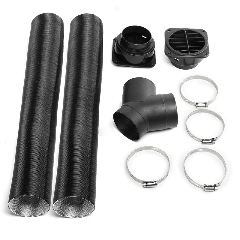 75mm Heater Pipe Ducting Y Piece Air Outlet Vent Set for Heater