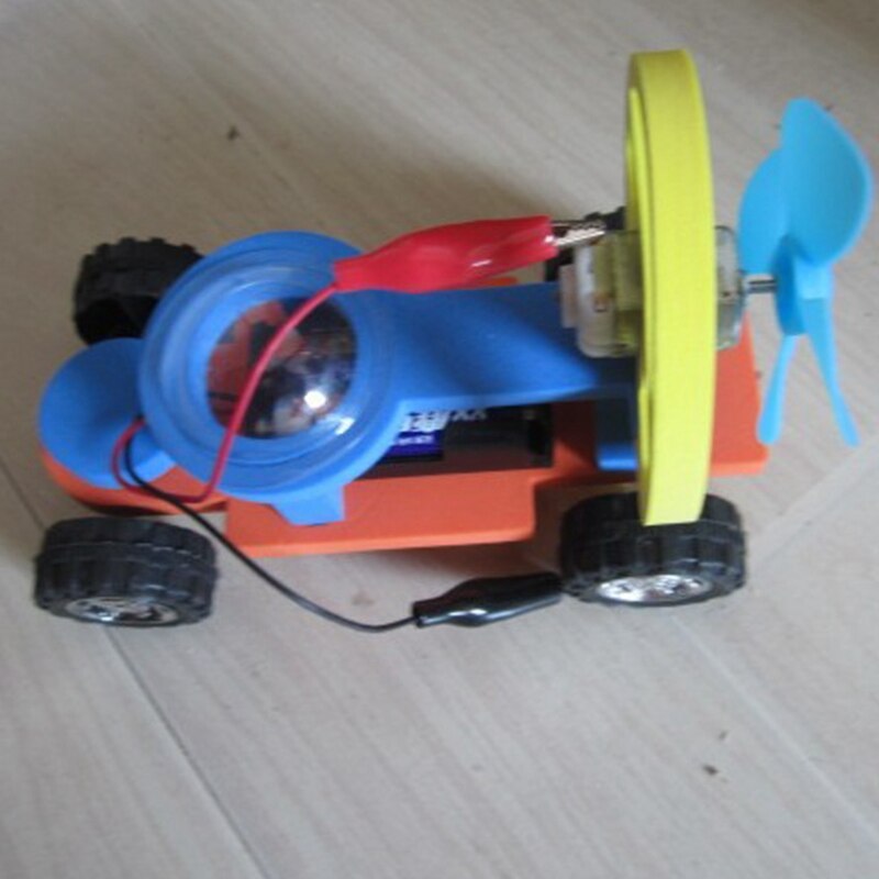 Wind Power Elektrische Racing Model Kit Speelgoed Voor Jongens Wetenschap Training Kind Experiment Handgemaakte Montage Natuurkunde Speelgoed Voor Kid