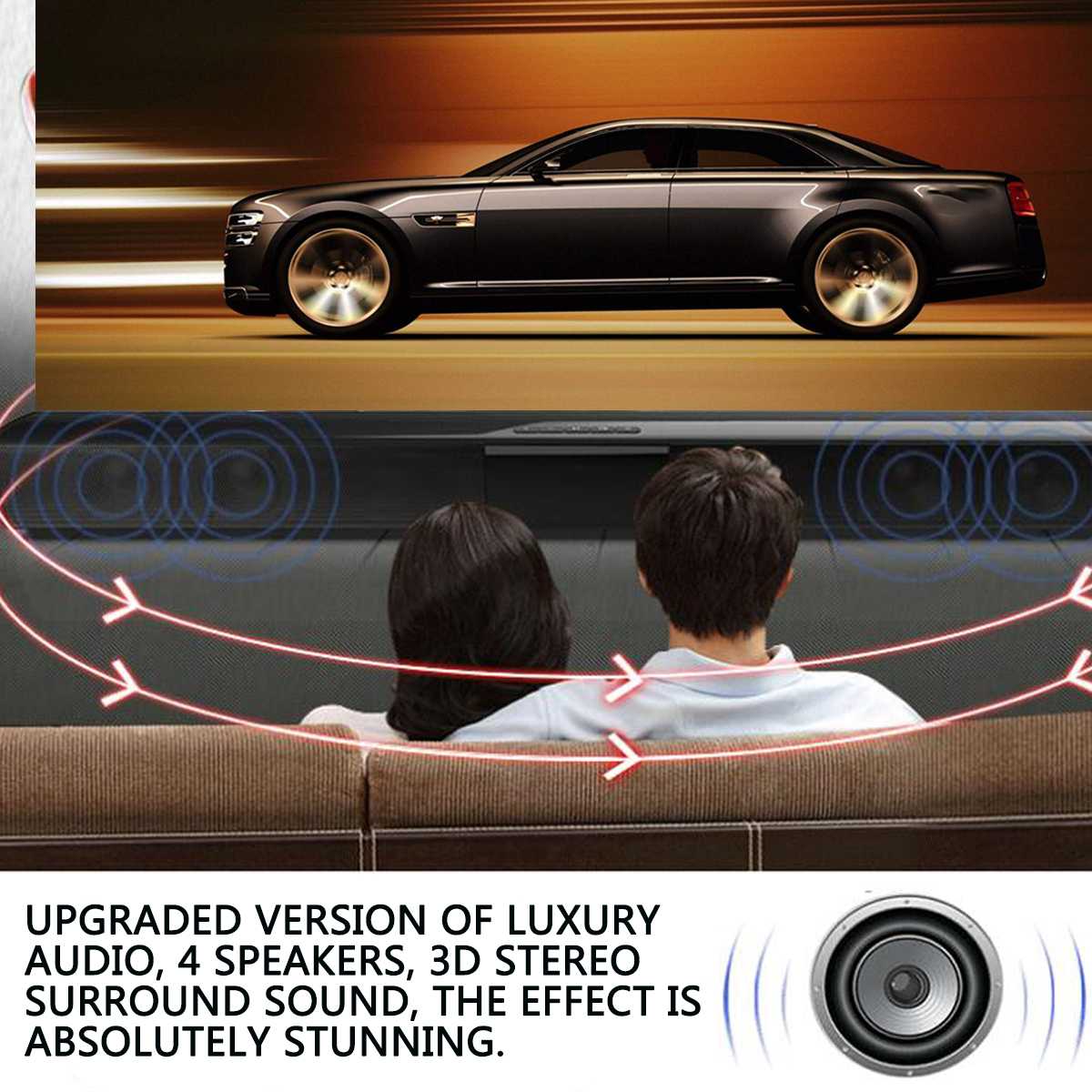 60W bluetooth TV Sound Bar Wired and Wireless Home Surround SoundBar Theater Home TV Speaker 3D Subwoofer With Remote Control