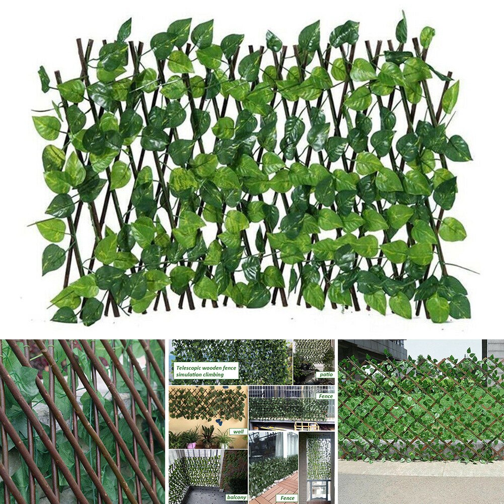 Artificial Ivy Fence Leaf Privacy Fence Roll Wall Landscaping Fence Privacy Fence Screen Outdoor Garden Backyard Balcony