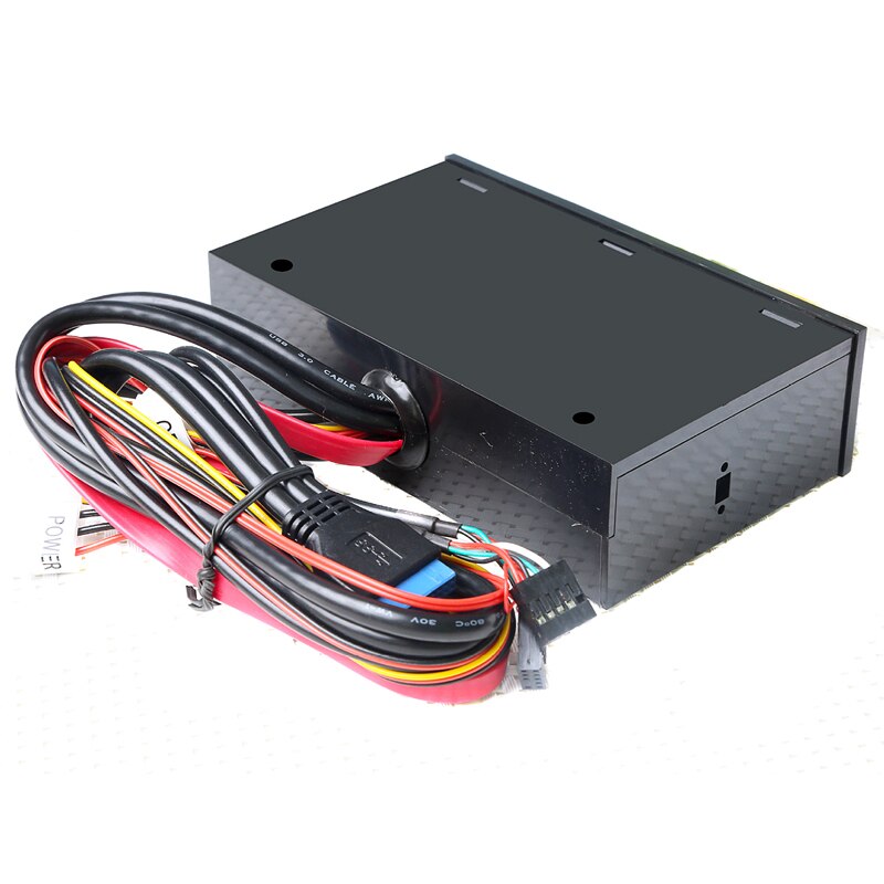 1 x Multifunction USB3.0 Card Readers 5.25" All In One Media Dashboard Front Panel PC Multi Card Reader P15